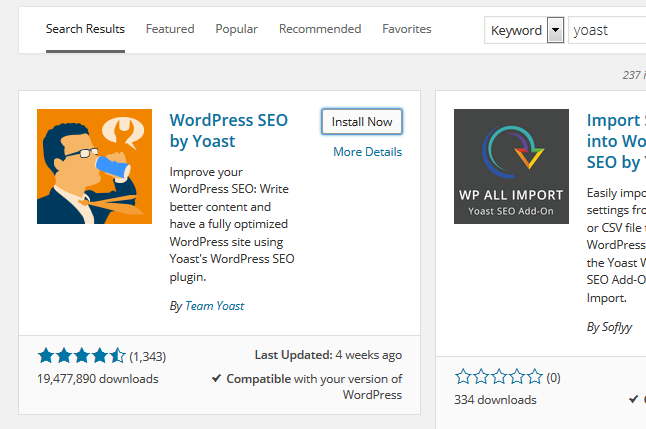 Wordpress Yoast Plugin