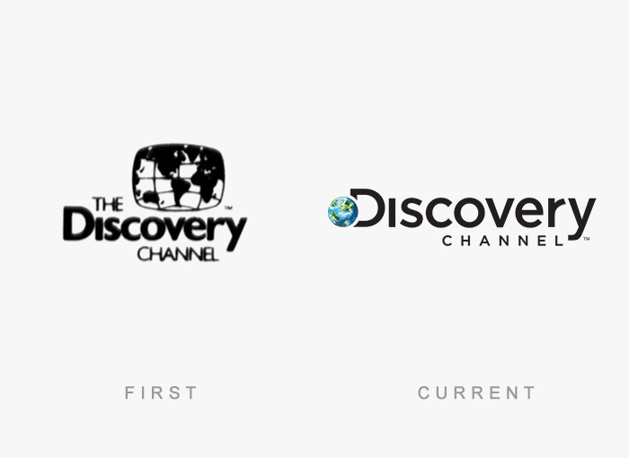 Discovery Channel old and new logo