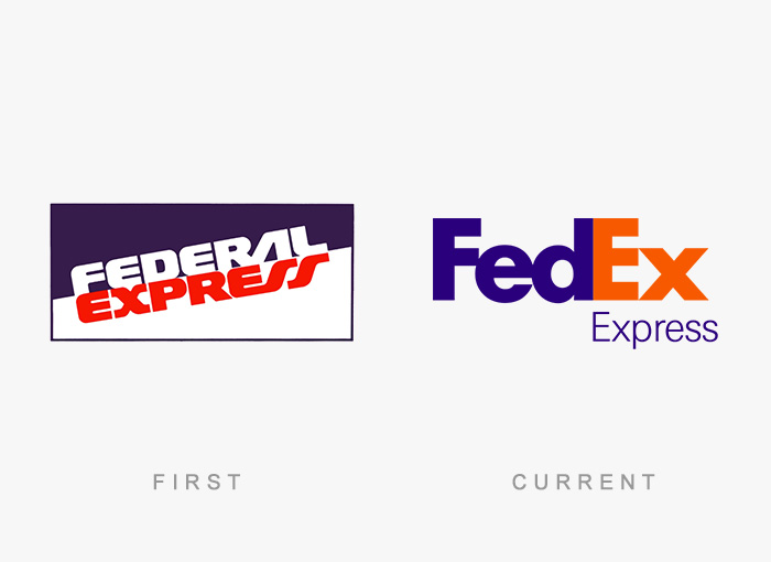 Fedex old and new logo