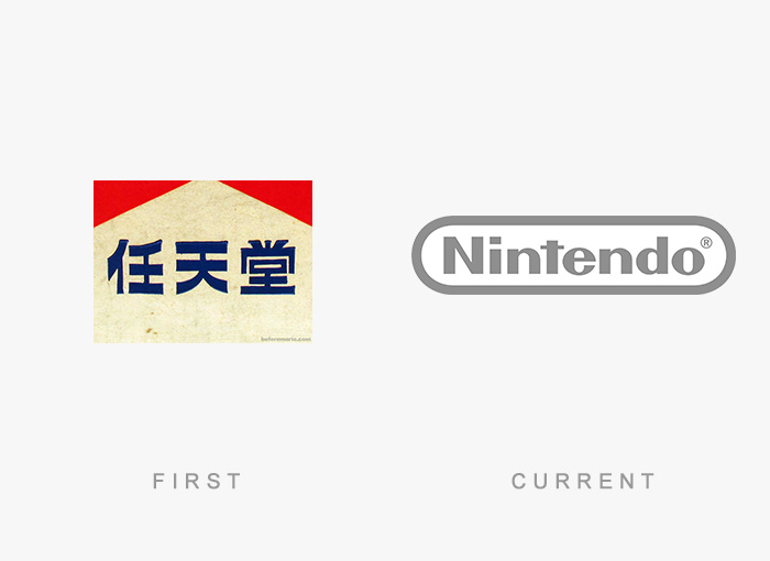 Nintendo old and new logo