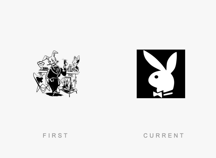 Playboy old and new logo