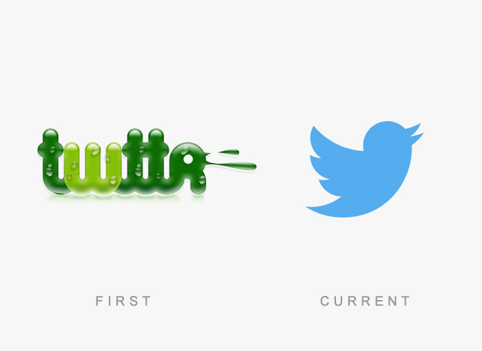 Twitter old and new logo