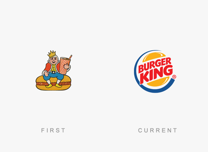Burger King old and new logo