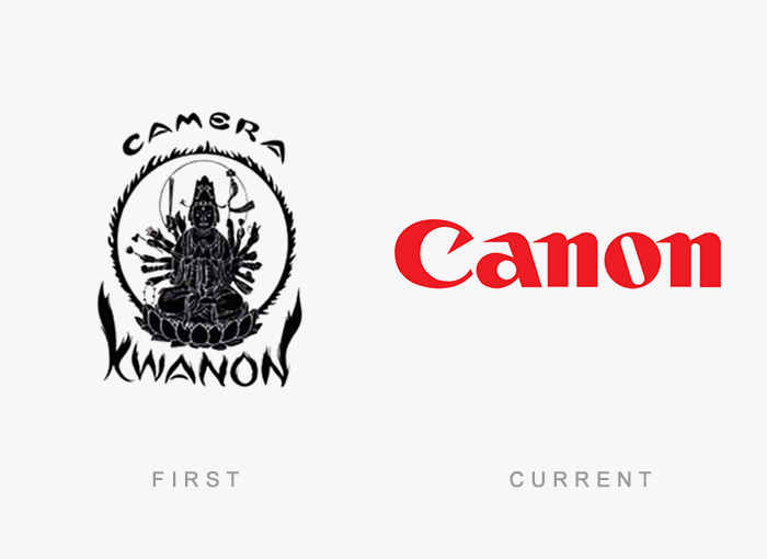 Canon old and new logo