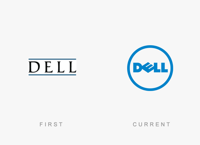 Dell old and new logo