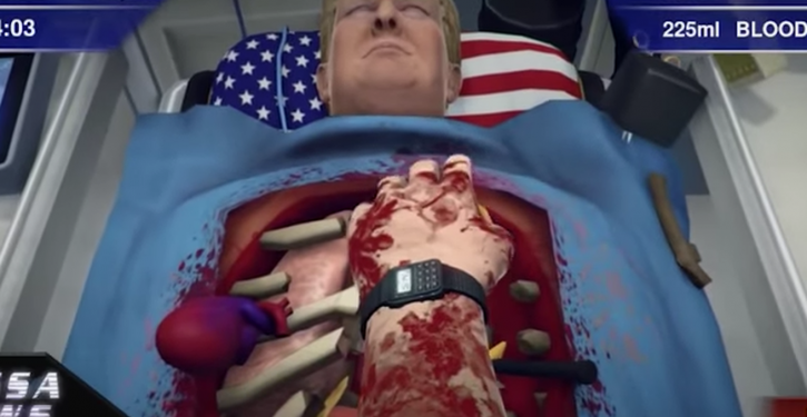Operate on Donald Trump with Surgeon Simulator