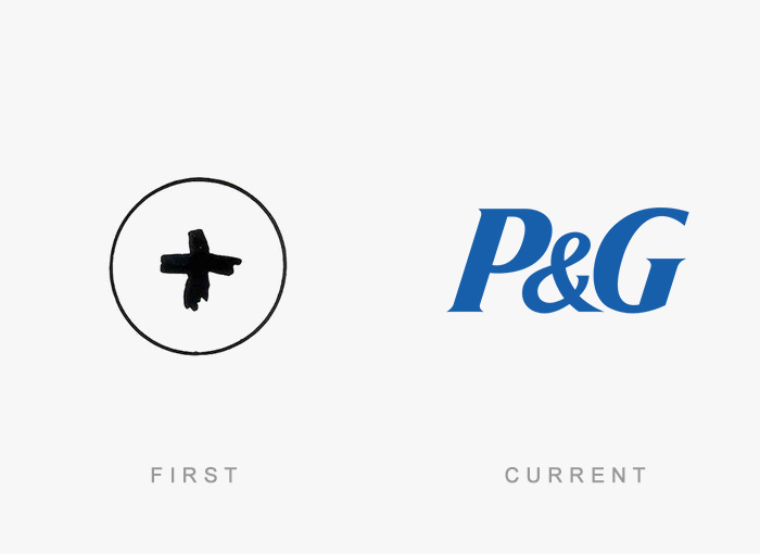 Procter And Gamble old and new logo