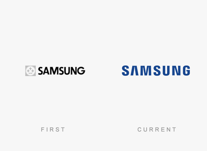 Samsung old and new logo