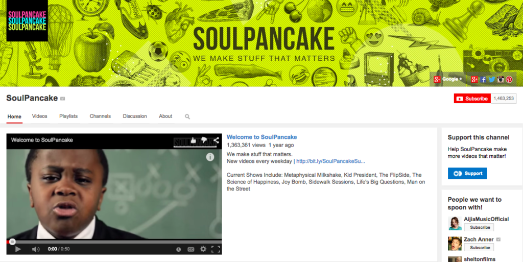 SoulPancake Youtube Channel