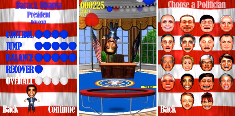 Obama Trampoline banned apps